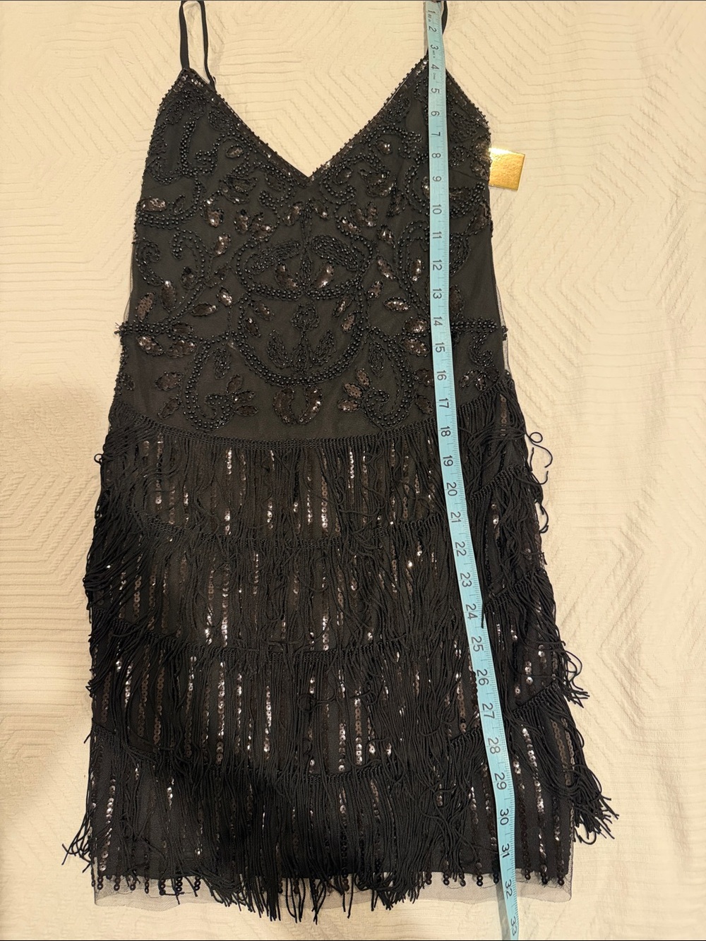 Verte Beaded Fringe Mini Dress - Picture 8 of 10
